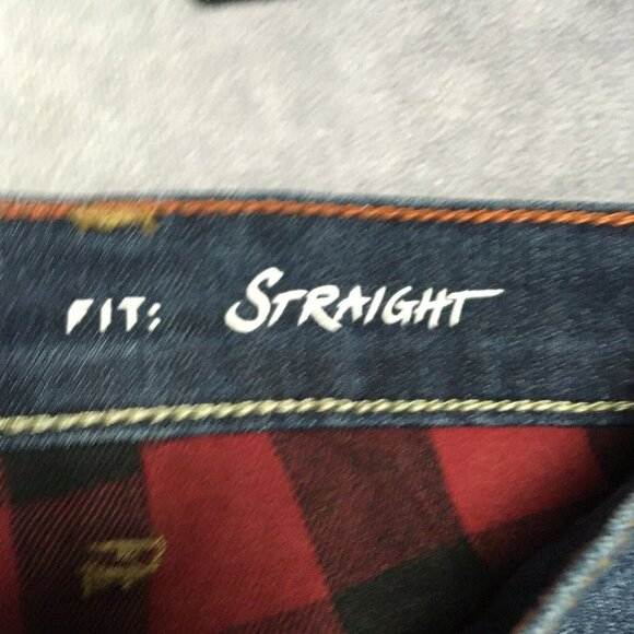 Eddie Bauer Men Flannel Lined Blue Jeans size 40x34 Straight Fit - Lot of 2 Pair - Picture 14 of 16